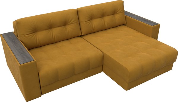 Диван угловой Лига Диванов Лига-049 НПБ универсальный с декором