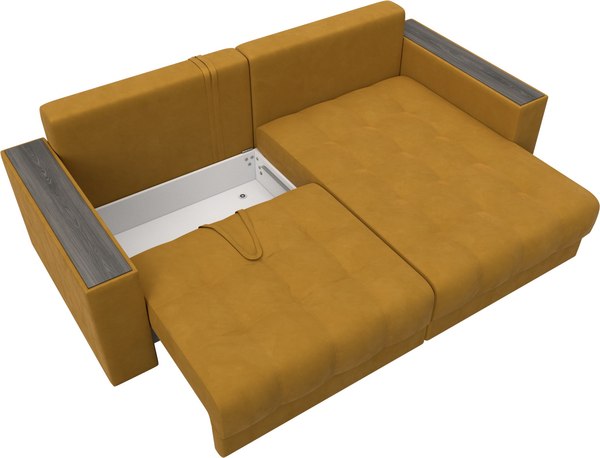 Диван угловой Лига Диванов Лига-049 НПБ универсальный с декором