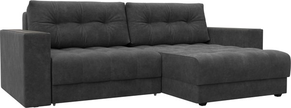 Диван угловой Лига Диванов Лига-049 НПБ универсальный с декором - фото