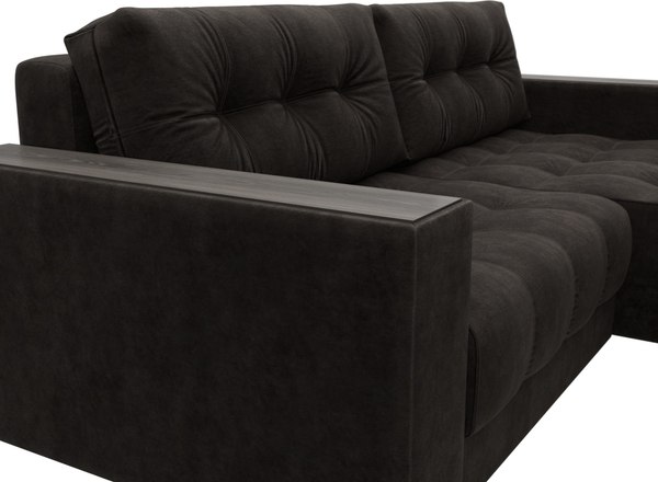 Диван угловой Лига Диванов Лига-049 НПБ универсальный с декором