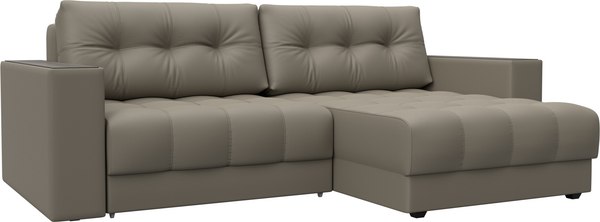 Диван угловой Лига Диванов Лига-049 НПБ универсальный с декором - фото