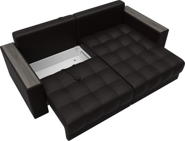 Диван угловой Лига Диванов Лига-049 НПБ универсальный с декором