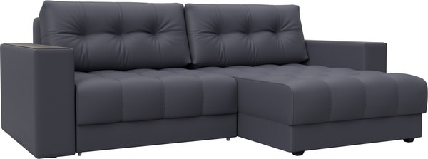 Диван угловой Лига Диванов Лига-049 НПБ универсальный с декором - фото