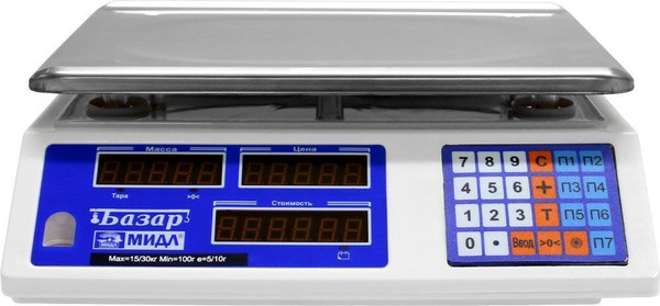 Весы торговые МИДЛ Базар 2(у) МТ 15 МДА / 71048883 - фото