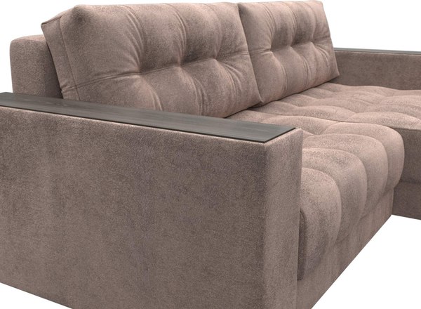 Диван угловой Лига Диванов Лига-049 НПБ универсальный с декором