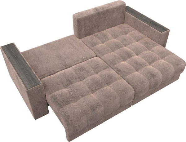 Диван угловой Лига Диванов Лига-049 НПБ универсальный с декором