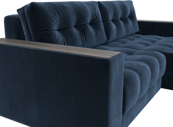 Диван угловой Лига Диванов Лига-049 НПБ универсальный с декором