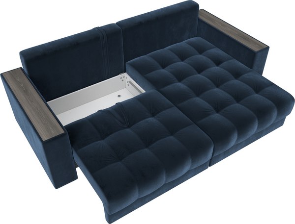 Диван угловой Лига Диванов Лига-049 НПБ универсальный с декором