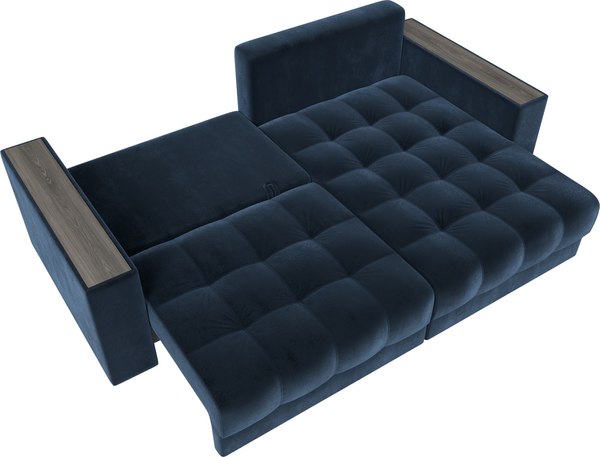 Диван угловой Лига Диванов Лига-049 НПБ универсальный с декором