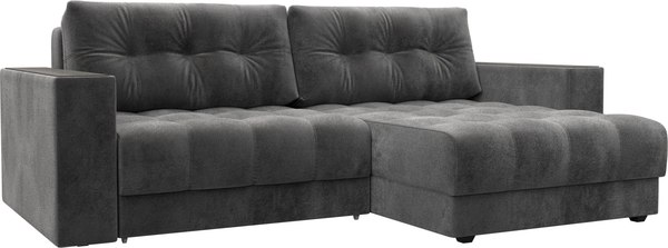 Диван угловой Лига Диванов Лига-049 НПБ универсальный с декором - фото