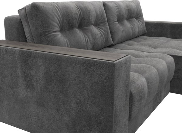 Диван угловой Лига Диванов Лига-049 НПБ универсальный с декором