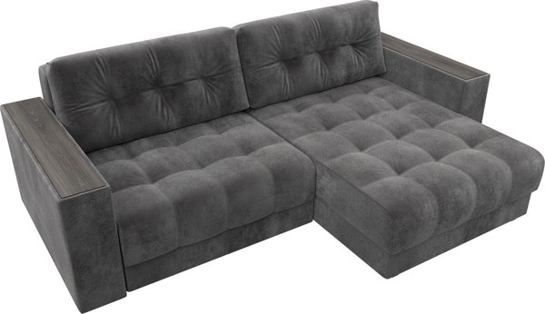 Диван угловой Лига Диванов Лига-049 НПБ универсальный с декором