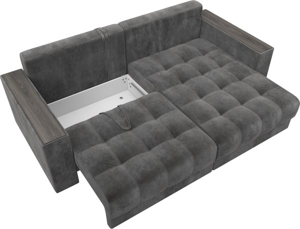 Диван угловой Лига Диванов Лига-049 НПБ универсальный с декором