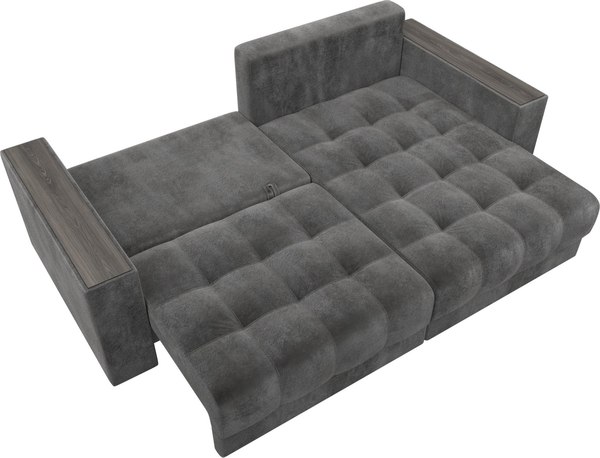 Диван угловой Лига Диванов Лига-049 НПБ универсальный с декором