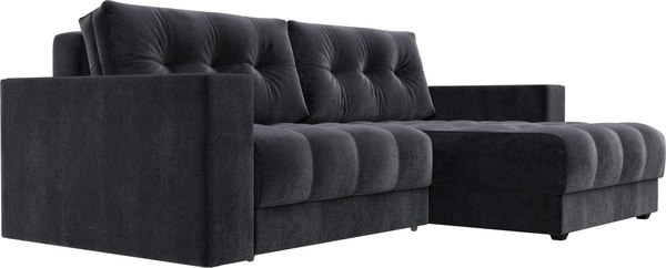 Диван угловой Лига Диванов Лига-049 НПБ универсальный с декором