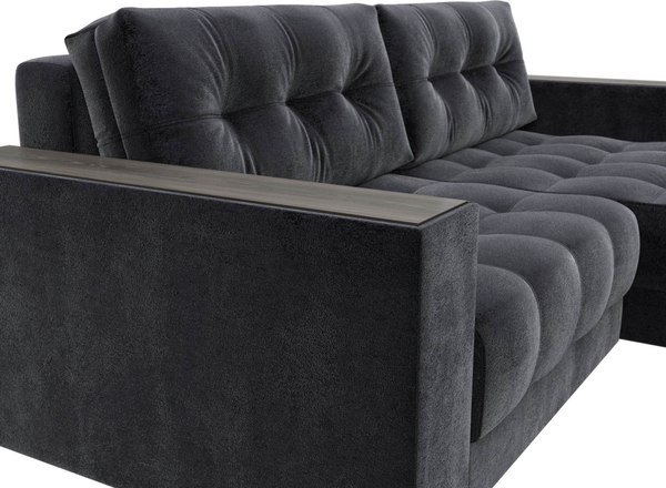 Диван угловой Лига Диванов Лига-049 НПБ универсальный с декором