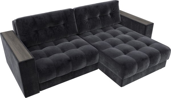 Диван угловой Лига Диванов Лига-049 НПБ универсальный с декором