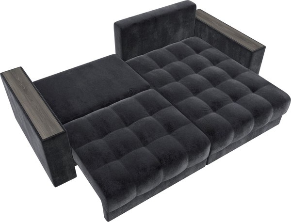 Диван угловой Лига Диванов Лига-049 НПБ универсальный с декором