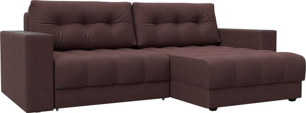 Диван угловой Лига Диванов Лига-049 НПБ универсальный с декором - фото