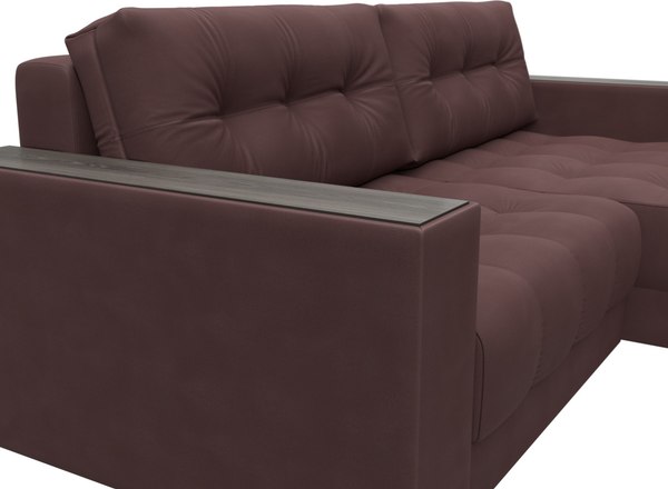 Диван угловой Лига Диванов Лига-049 НПБ универсальный с декором