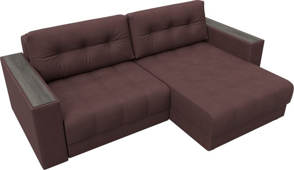 Диван угловой Лига Диванов Лига-049 НПБ универсальный с декором