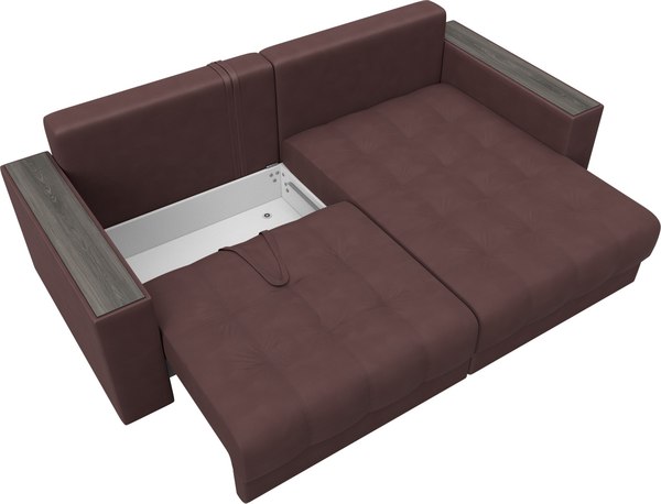 Диван угловой Лига Диванов Лига-049 НПБ универсальный с декором