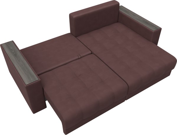 Диван угловой Лига Диванов Лига-049 НПБ универсальный с декором