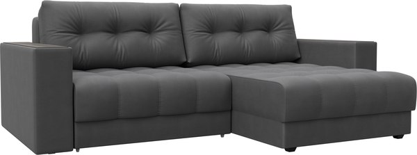 Диван угловой Лига Диванов Лига-049 НПБ универсальный с декором - фото