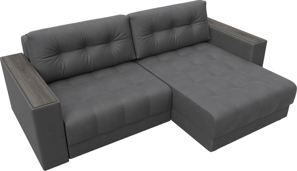 Диван угловой Лига Диванов Лига-049 НПБ универсальный с декором