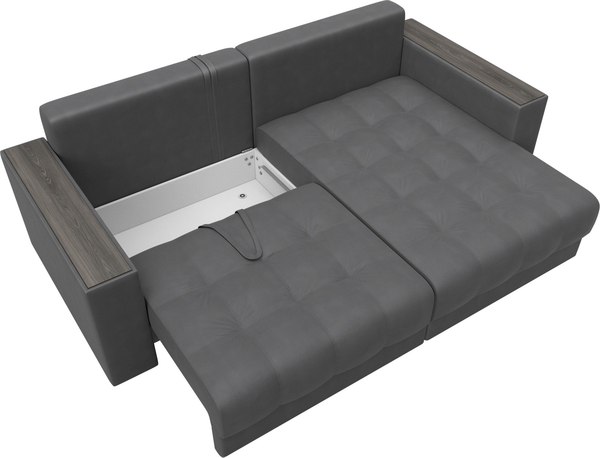 Диван угловой Лига Диванов Лига-049 НПБ универсальный с декором