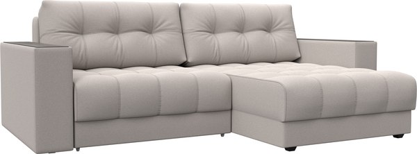 Диван угловой Лига Диванов Лига-049 НПБ универсальный с декором - фото