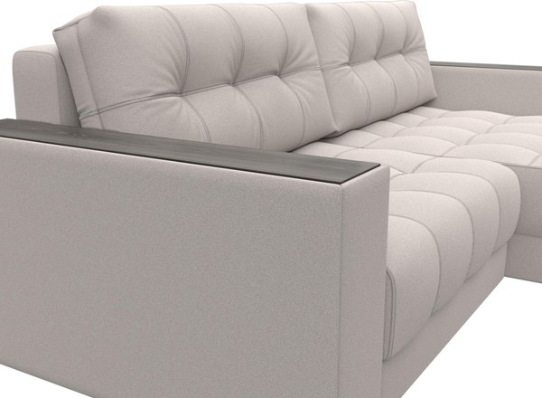 Диван угловой Лига Диванов Лига-049 НПБ универсальный с декором