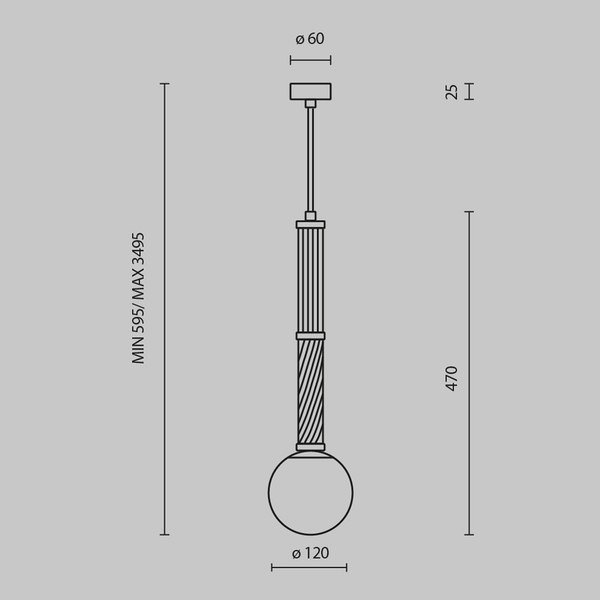 Потолочный светильник Maytoni Teatro MOD287PL-01BS