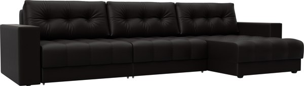 Диван угловой Лига Диванов Лига-049 НПБ Лонг универсальный с декором - фото