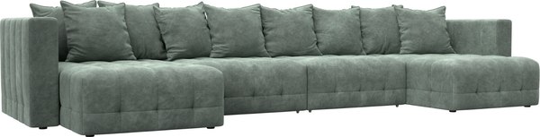 Диван П-образный Лига Диванов Лига-052 НПБ Лонг - фото