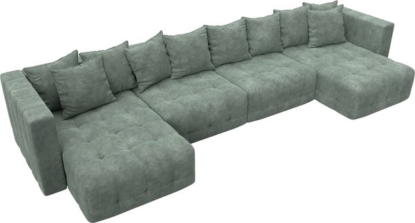 Диван П-образный Лига Диванов Лига-052 НПБ Лонг