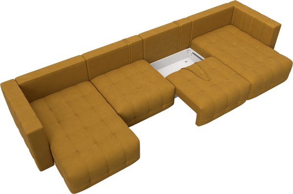 Диван П-образный Лига Диванов Лига-052 НПБ Лонг