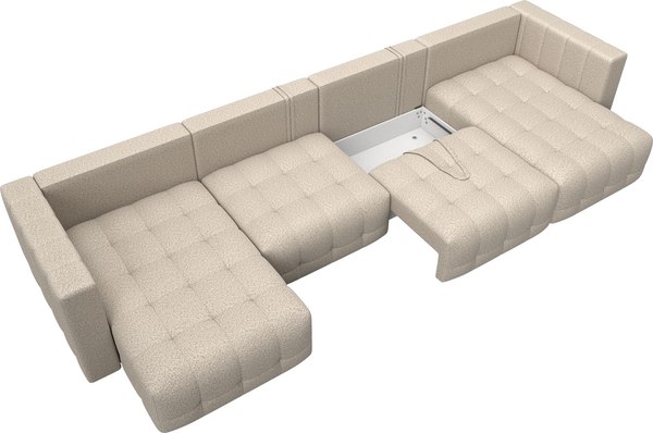 Диван П-образный Лига Диванов Лига-052 НПБ Лонг