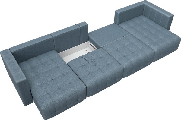 Диван П-образный Лига Диванов Лига-052 НПБ Лонг