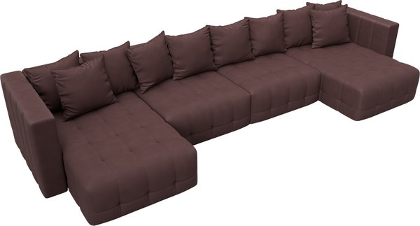 Диван П-образный Лига Диванов Лига-052 НПБ Лонг