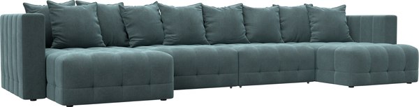 Диван П-образный Лига Диванов Лига-052 НПБ Лонг - фото