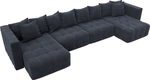 Диван П-образный Лига Диванов Лига-052 НПБ Лонг