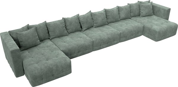 Диван П-образный Лига Диванов Лига-052 НПБ МегаЛонг