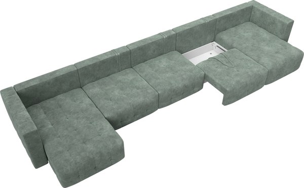 Диван П-образный Лига Диванов Лига-052 НПБ МегаЛонг