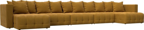 Диван П-образный Лига Диванов Лига-052 НПБ МегаЛонг - фото