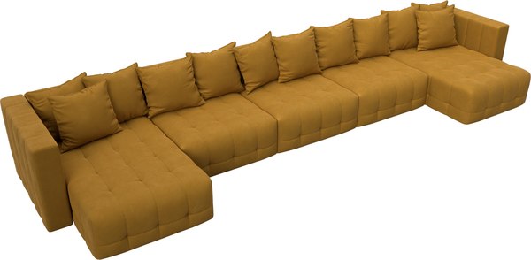 Диван П-образный Лига Диванов Лига-052 НПБ МегаЛонг