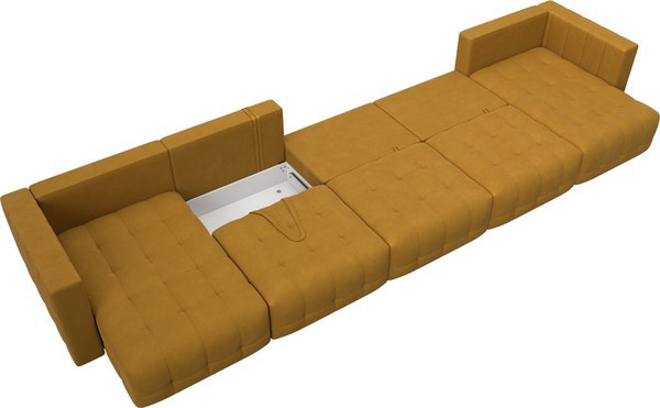 Диван П-образный Лига Диванов Лига-052 НПБ МегаЛонг