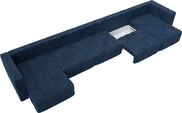 Диван П-образный Лига Диванов Лига-052 НПБ МегаЛонг