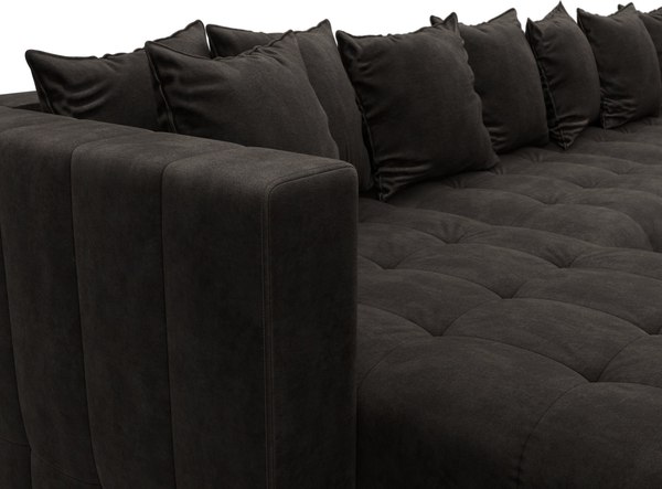 Диван П-образный Лига Диванов Лига-052 НПБ МегаЛонг