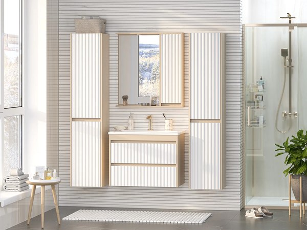 Шкаф-пенал для ванной Brevita Balaton 35 L / BAL-05035-03Л